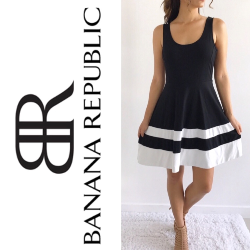 Banana Republic Summer Flare Jersey Knit Dress